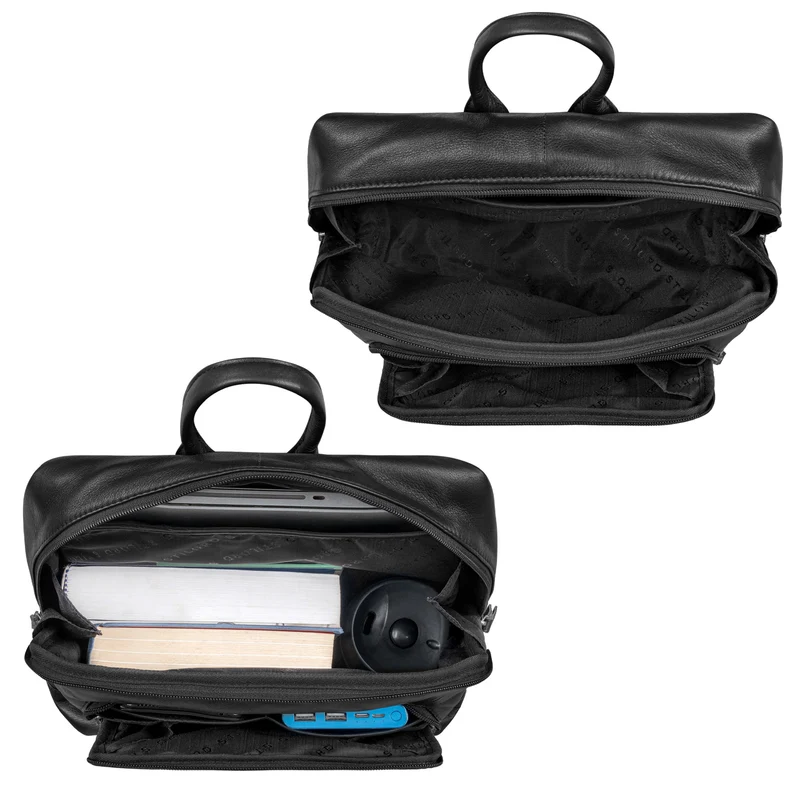 "Giulio" Eleganter Business Rucksack Herren Leder 15.6 - 16 Zoll