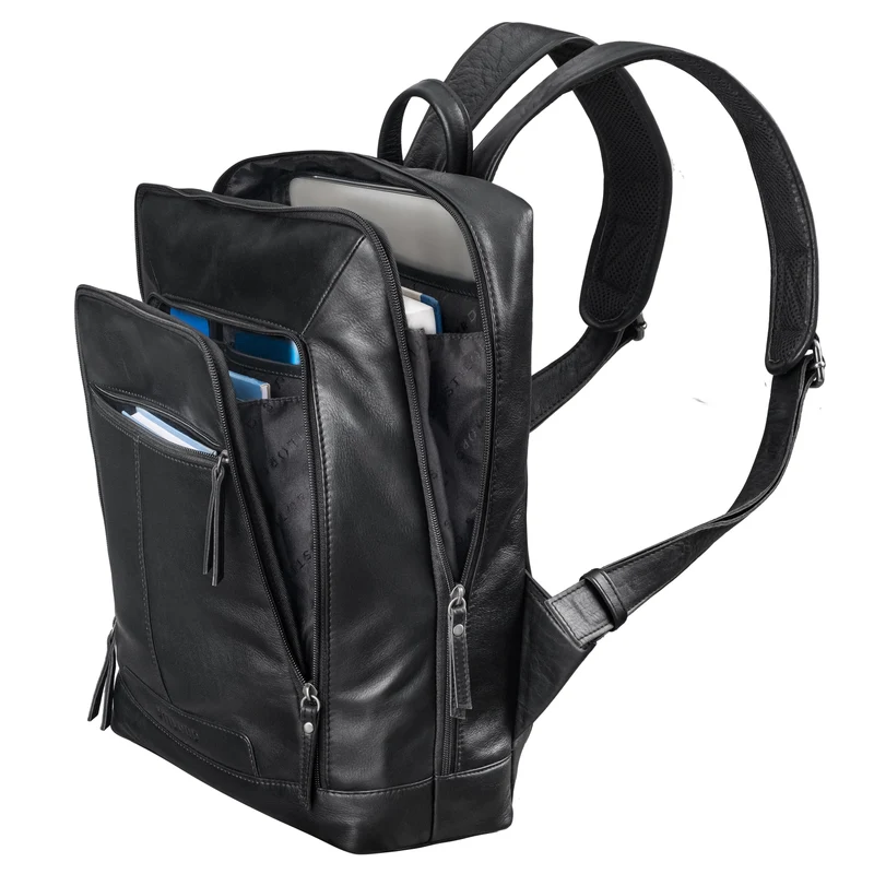 "Giulio" Eleganter Business Rucksack Herren Leder 15.6 - 16 Zoll