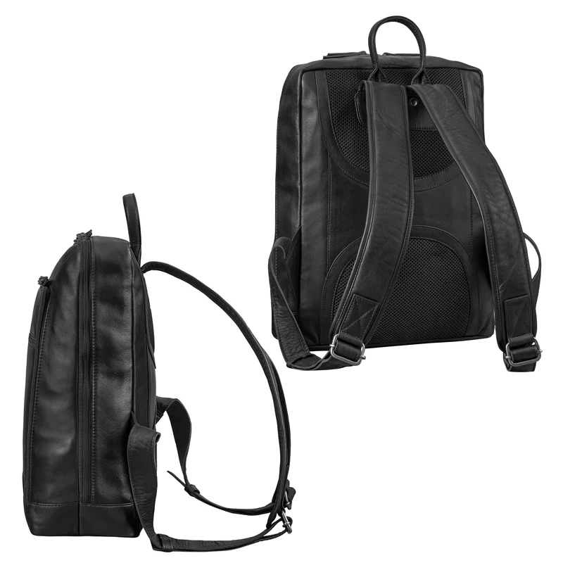 "Giulio" Eleganter Business Rucksack Herren Leder 15.6 - 16 Zoll