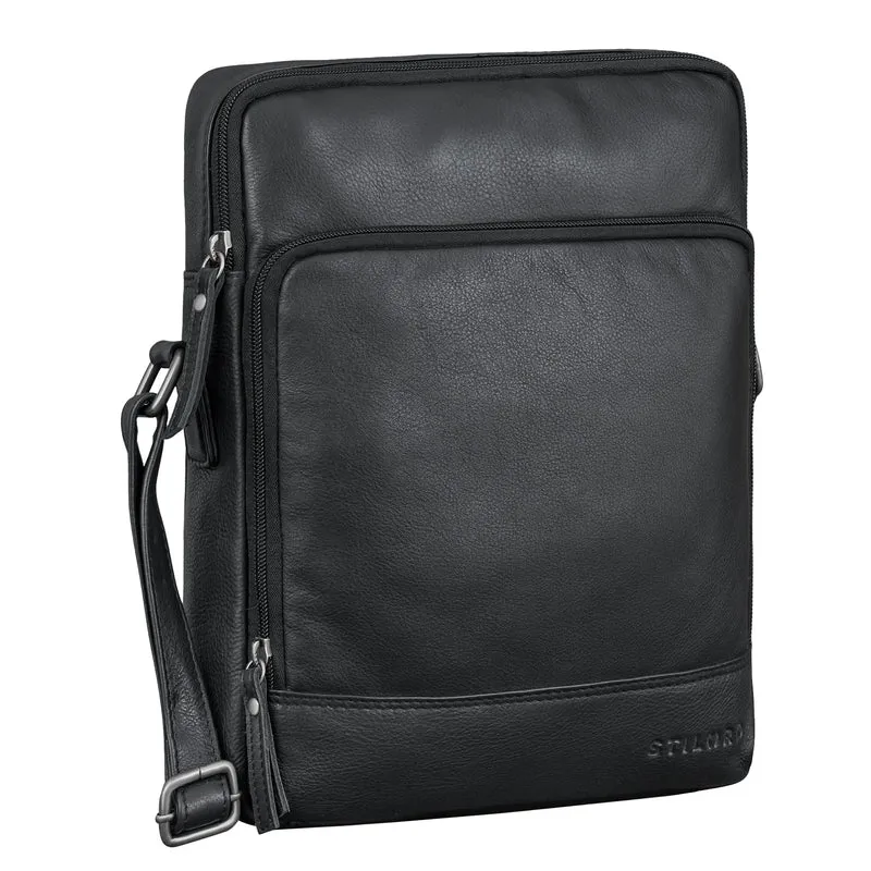 "Faro" Vintage Umhängetasche Herren Klein Leder Messenger Bag 11 Zoll