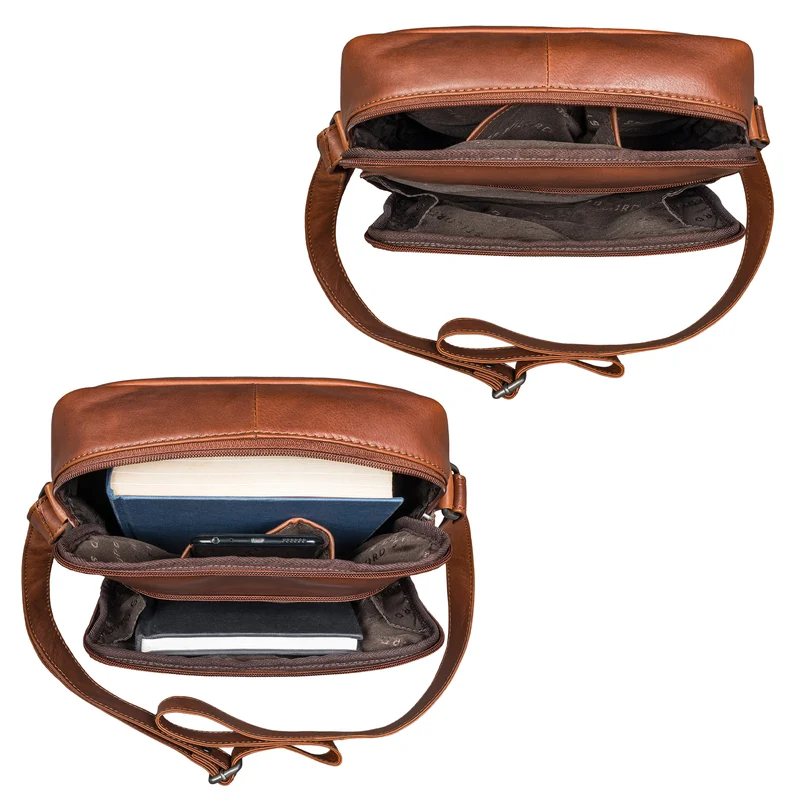"Faro" Vintage Umhängetasche Herren Klein Leder Messenger Bag 11 Zoll