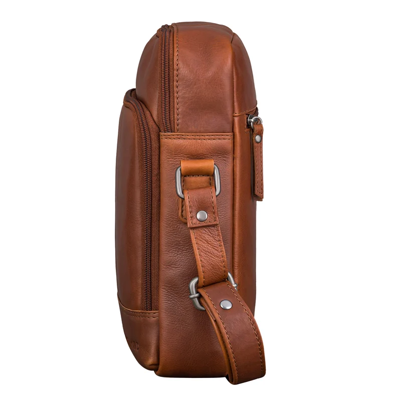 "Faro" Vintage Umhängetasche Herren Klein Leder Messenger Bag 11 Zoll