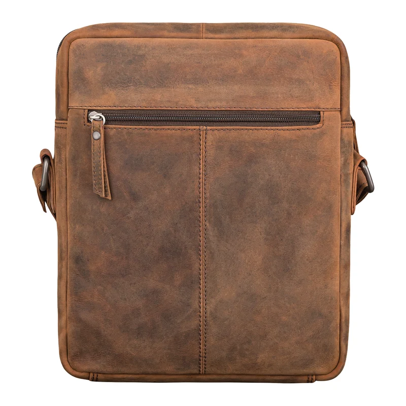 "Faro" Vintage Umhängetasche Herren Klein Leder Messenger Bag 11 Zoll