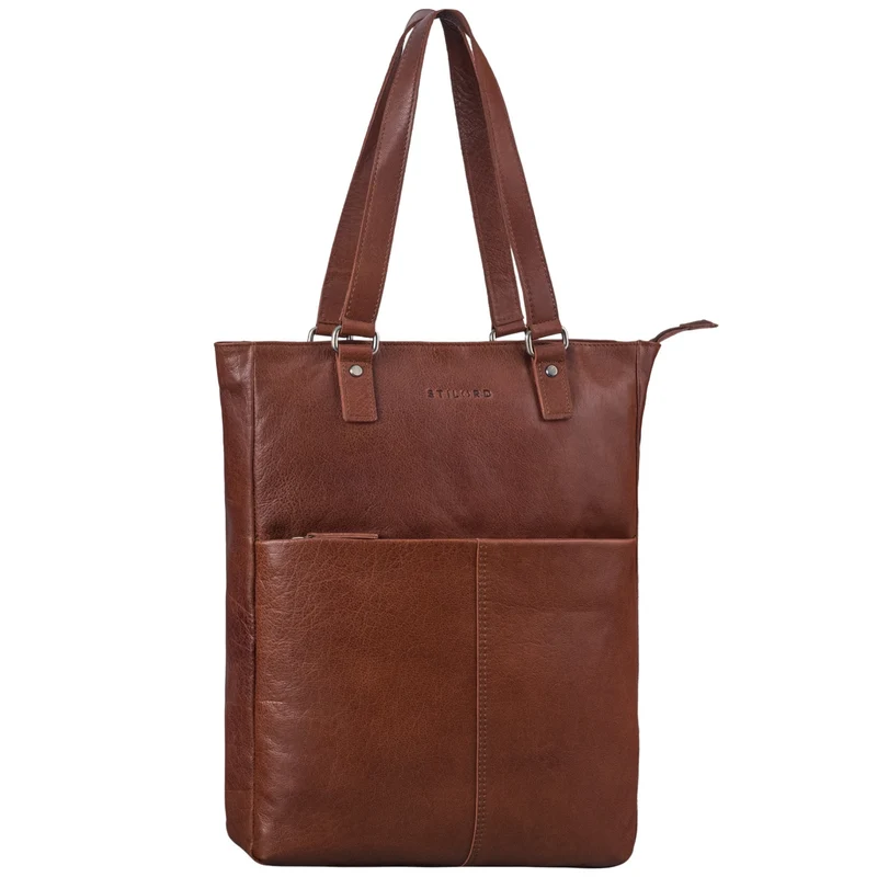 STILORD "Lund" Shopper Tasche Damen Leder groß für DIN A4 & 16 Zoll Laptop