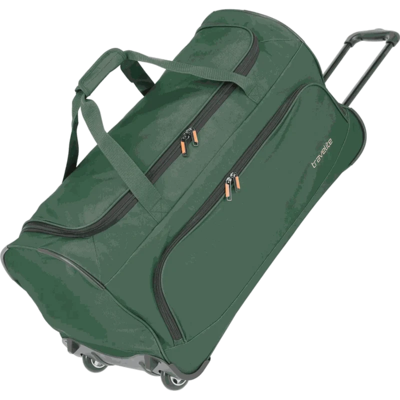 Travelite Basics Fresh Rollenreisetasche 71 cm -Dunkelgrün