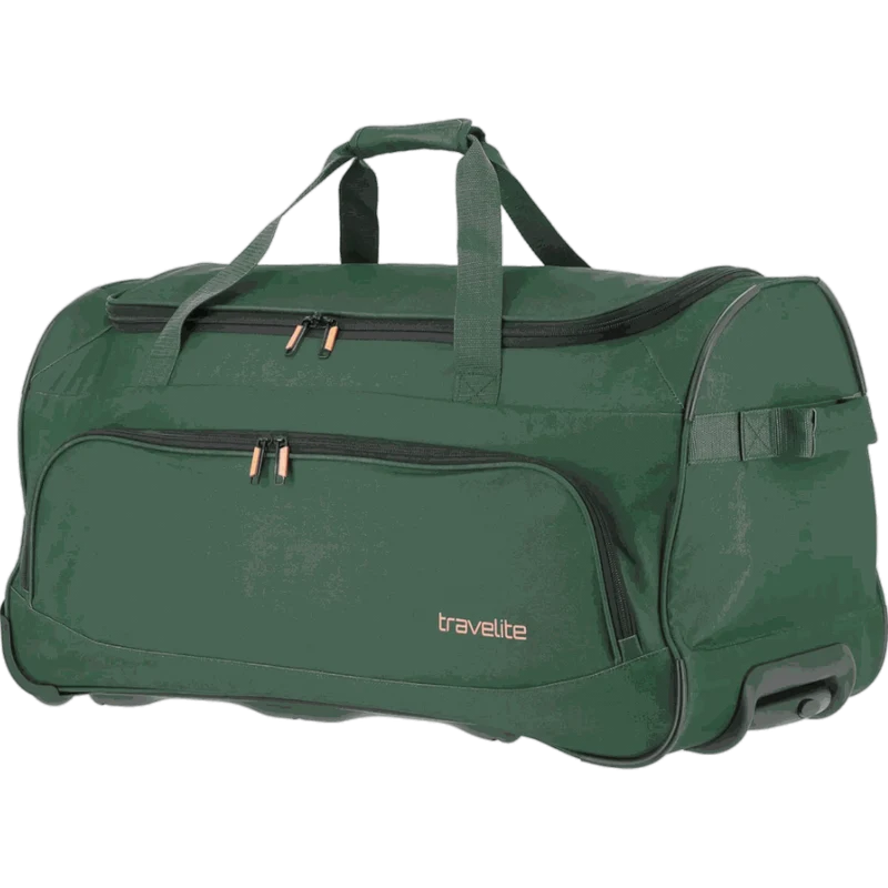 Travelite Basics Fresh Rollenreisetasche 71 cm -Dunkelgrün