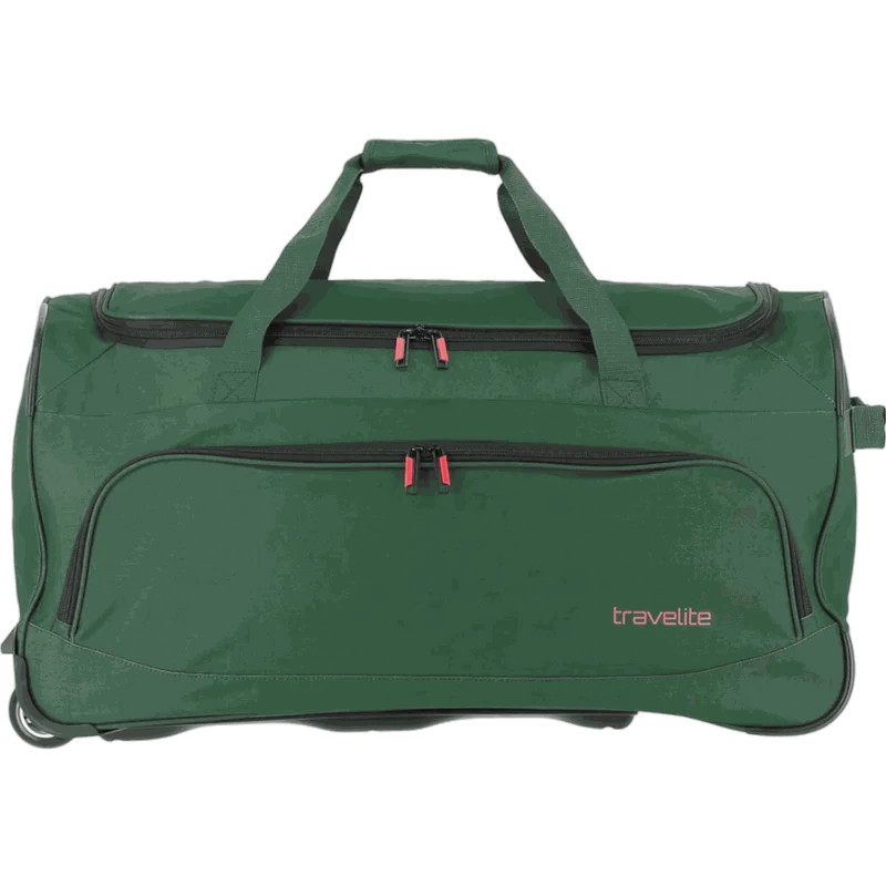 Travelite Basics Fresh Rollenreisetasche 71 cm -Dunkelgrün