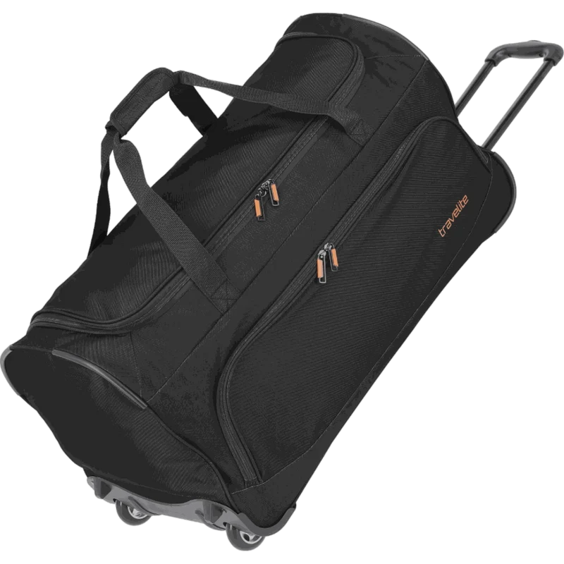 Travelite Basics Fresh Rollenreisetasche 71 cm -Schwarz