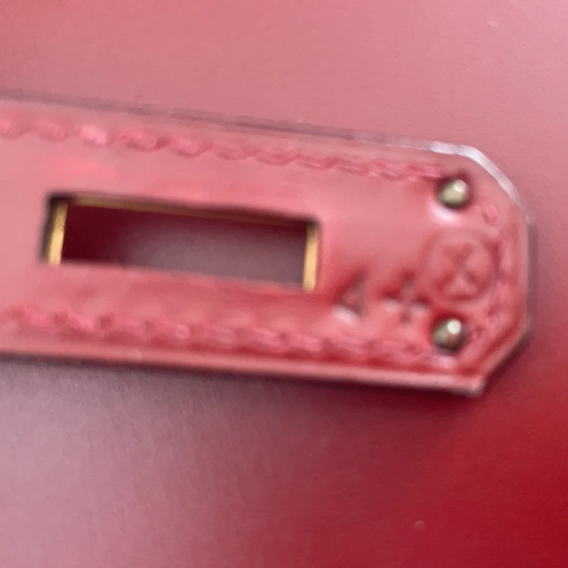 Hermès Vintage Burgunderrot Kelly Sellier 32 Box Leder 1994