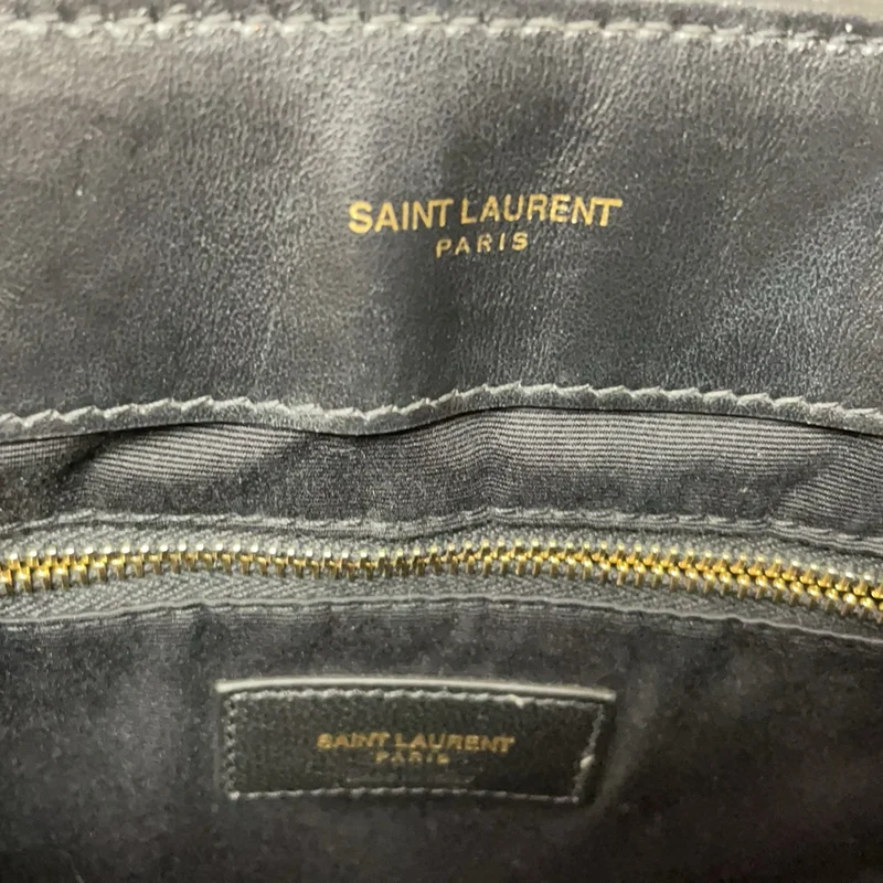 Saint Laurent Schwarze Loulou Medium Schultertasche 2018