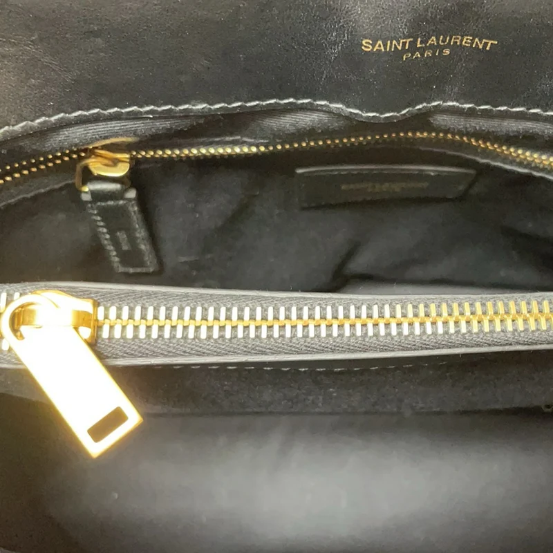 Saint Laurent Schwarze Loulou Medium Schultertasche 2018