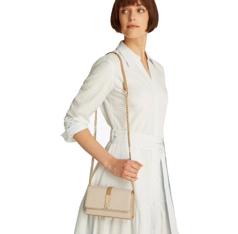 Tommy Hilfiger Heritage Canvas - Umhängetasche Mini 19 cm (canvas w/safari canvas)