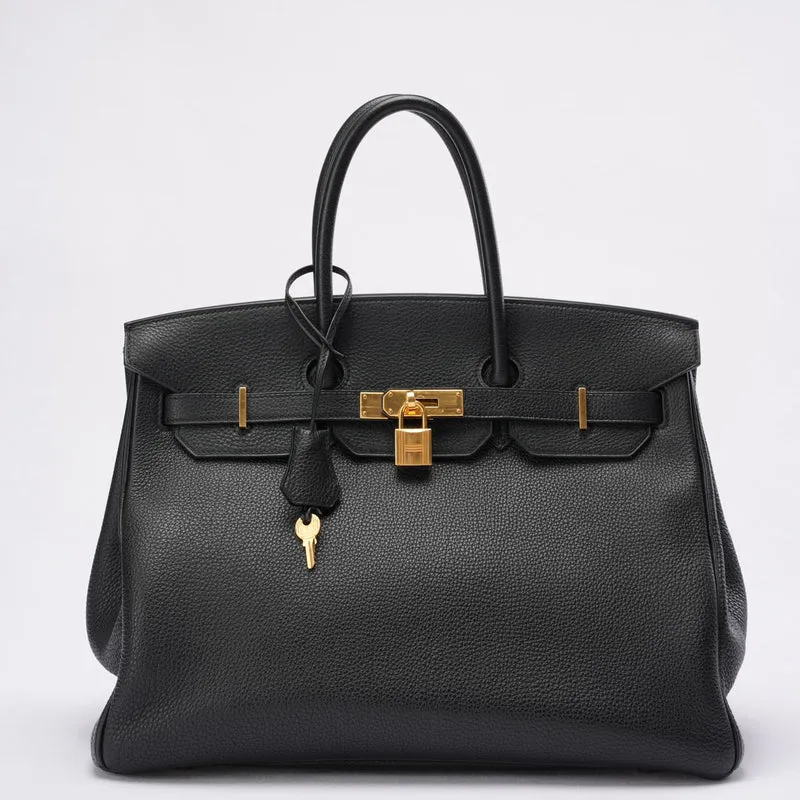 Hermes Black Birkin 35 Togo Leder 2012