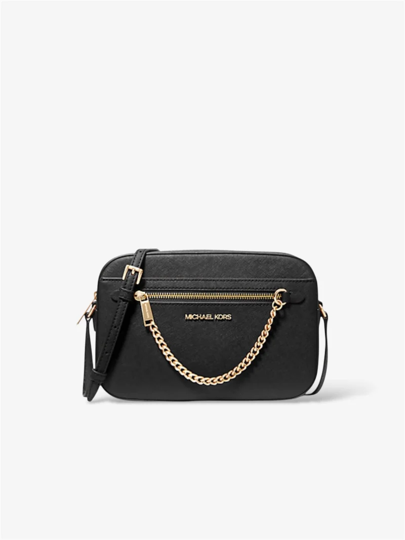 Michael Kors Jet Set Crossbody chain schwarz gold