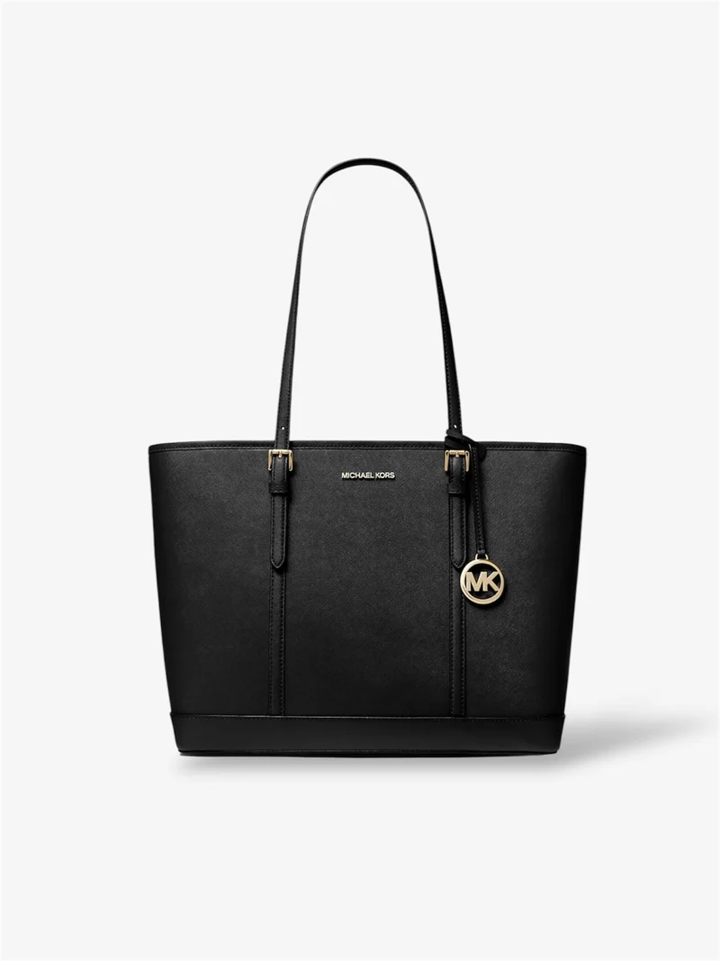 Michael Kors Jet Set Travel Tote Bag Schwarz Gold