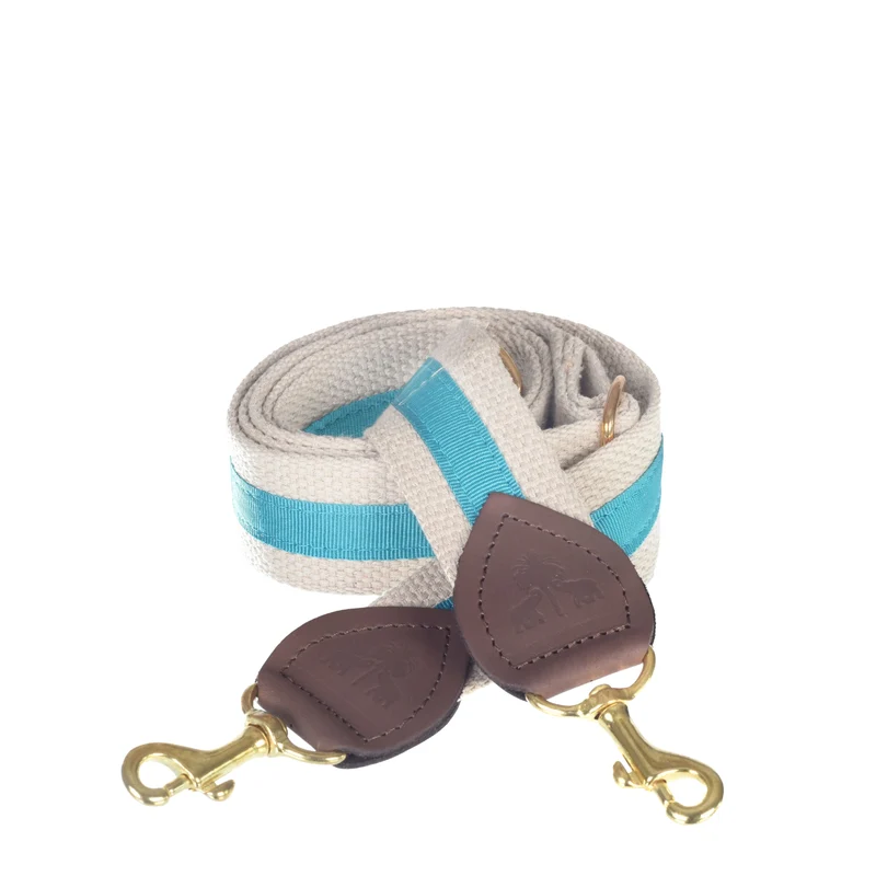 Schulterriemen Beige & Türkis