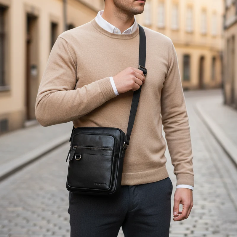 "Orion" Crossbody Tasche Herren Leder 10,9 Zoll