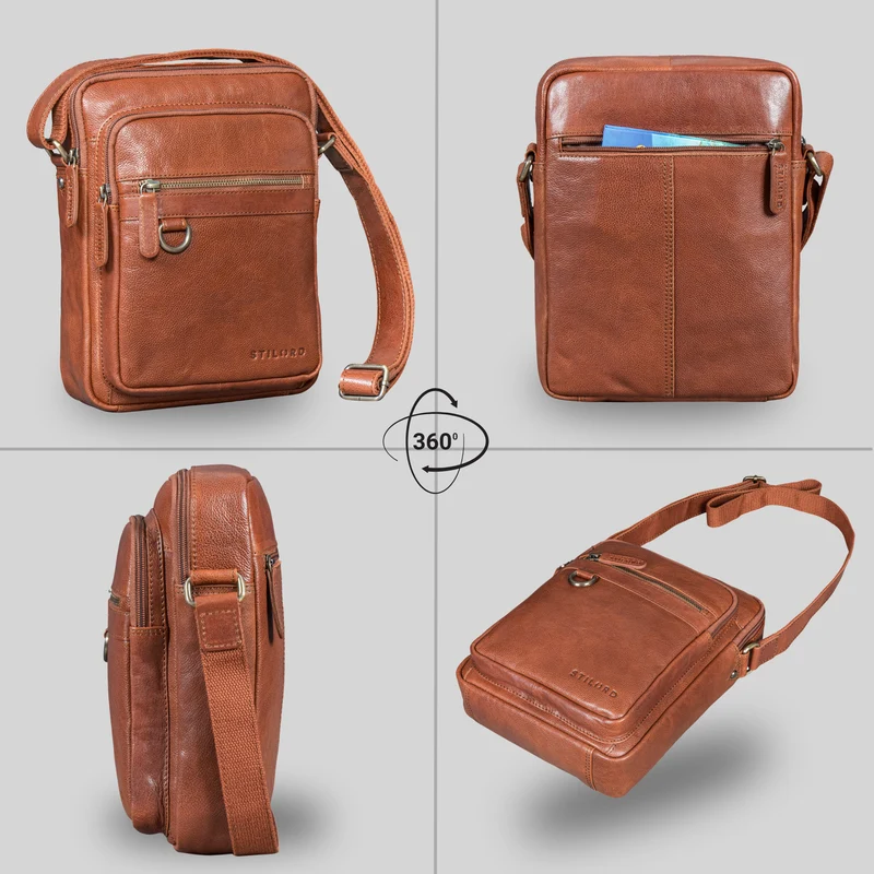 "Orion" Crossbody Tasche Herren Leder 10,9 Zoll