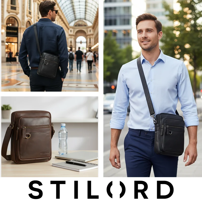"Orion" Crossbody Tasche Herren Leder 10,9 Zoll