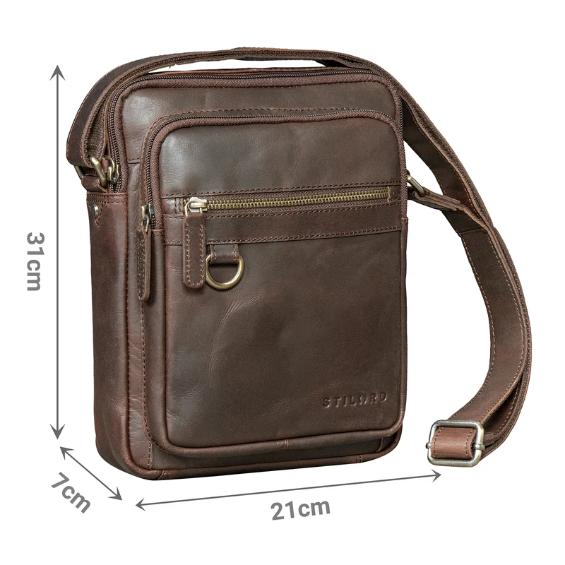 "Orion" Crossbody Tasche Herren Leder 10,9 Zoll