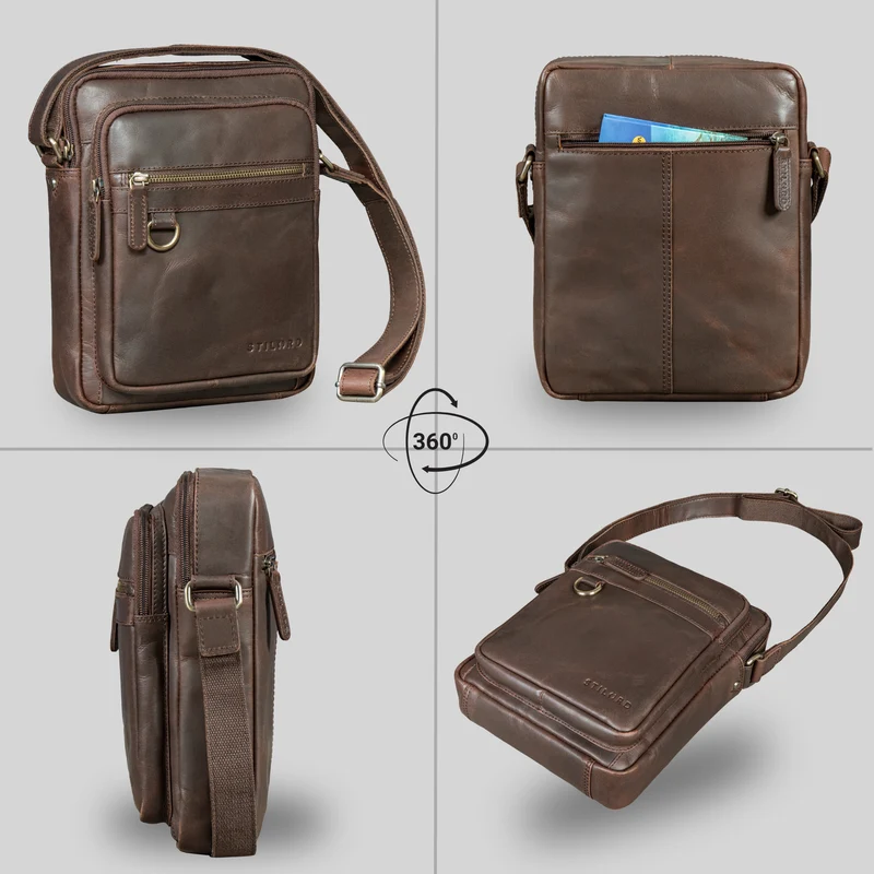 "Orion" Crossbody Tasche Herren Leder 10,9 Zoll