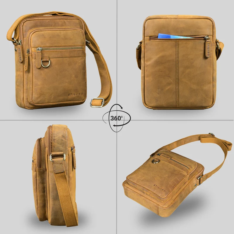 "Orion" Crossbody Tasche Herren Leder 10,9 Zoll