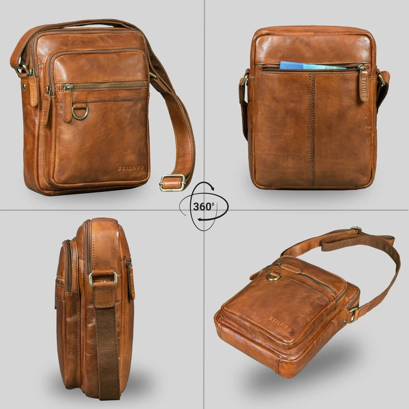 "Orion" Crossbody Tasche Herren Leder 10,9 Zoll