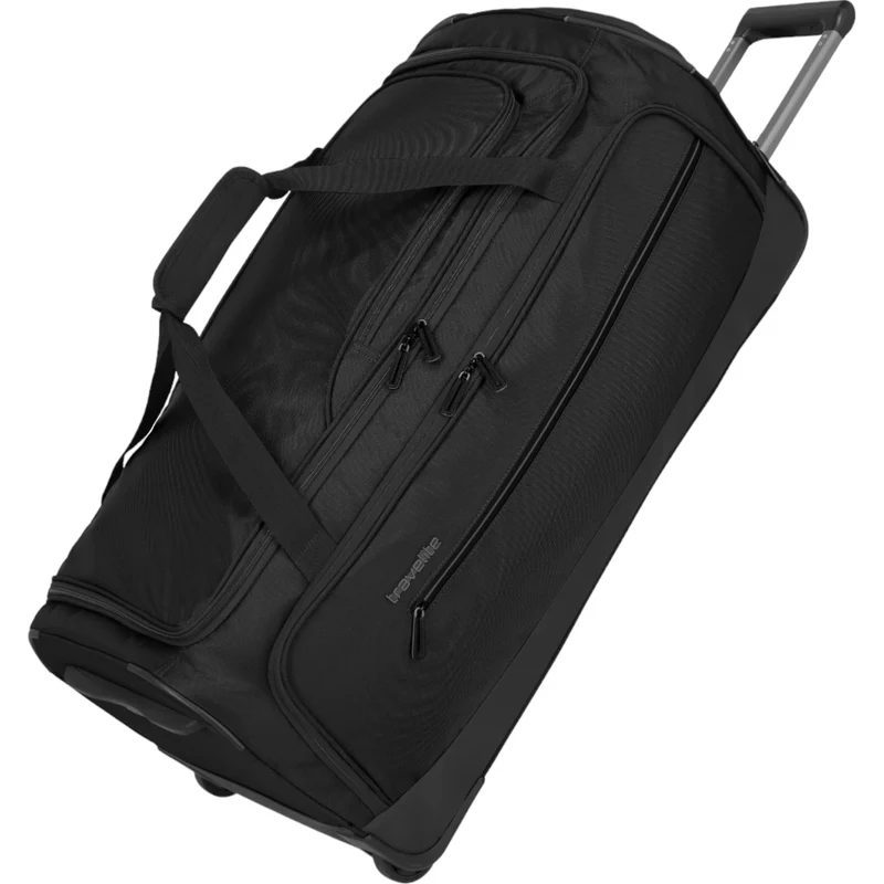 Travelite Crosslite Rollenreisetasche L 79 cm -Schwarz