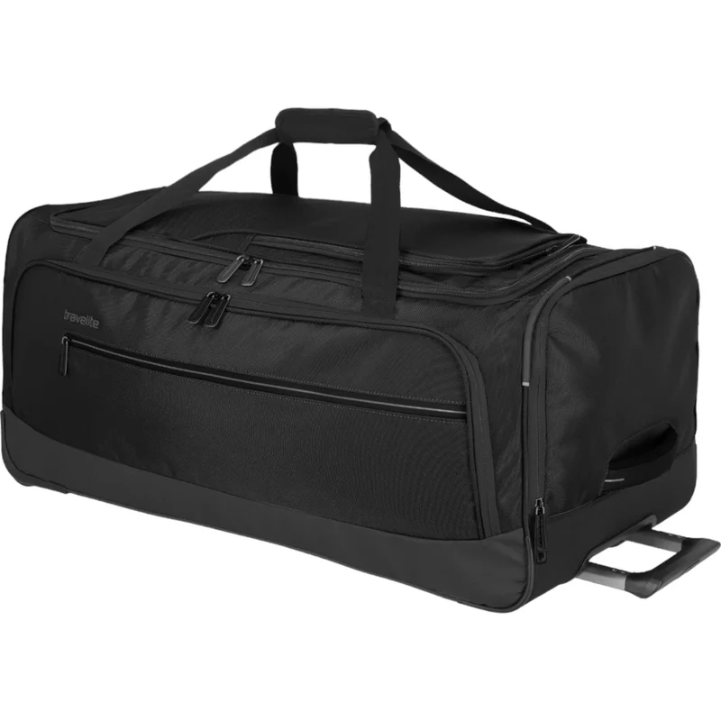 Travelite Crosslite Rollenreisetasche L 79 cm -Schwarz