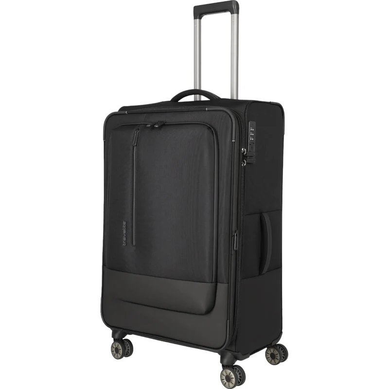 Travelite Crosslite 4-Rollen-Trolley L 77 cm -Schwarz