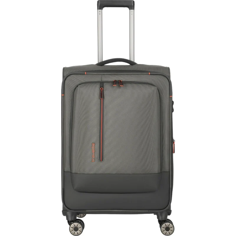 Travelite Crosslite 4-Rollen-Trolley M 66 cm -Oliv