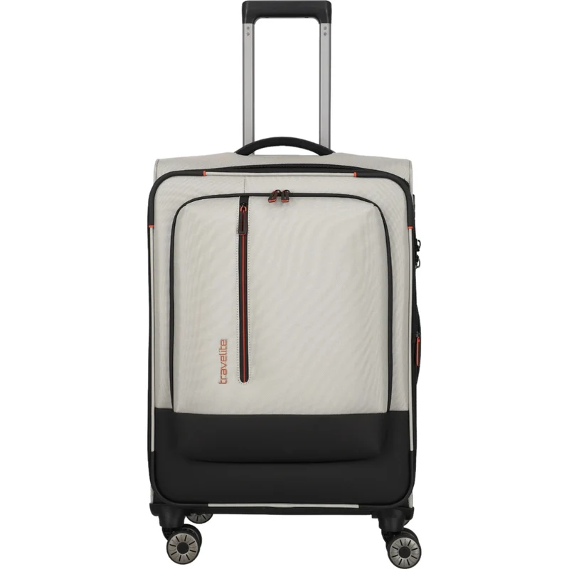 Travelite Crosslite 4-Rollen-Trolley M 66 cm -Natur