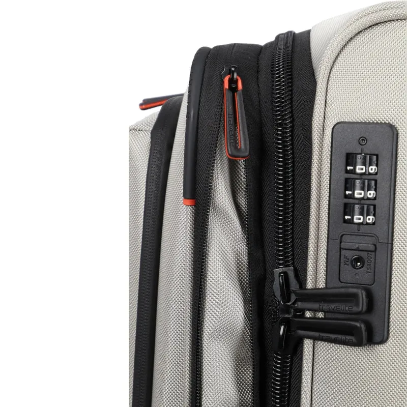 Travelite Crosslite 4-Rollen-Trolley M 66 cm -Natur
