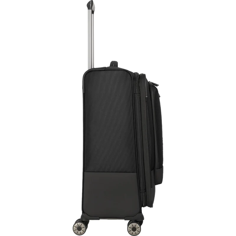 Travelite Crosslite 4-Rollen-Trolley M 66 cm -Schwarz