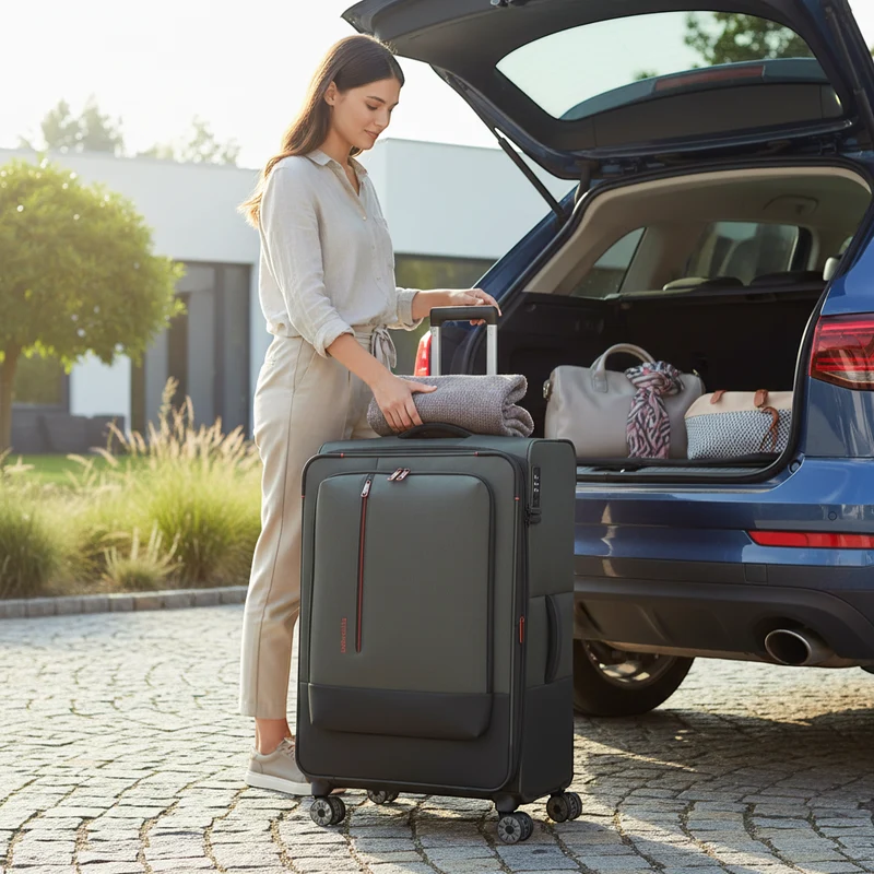 Travelite Crosslite 4-Rollen-Trolley L 77 cm -Oliv