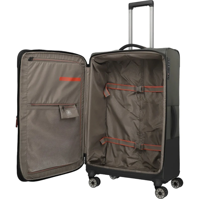 Travelite Crosslite 4-Rollen-Trolley L 77 cm -Oliv