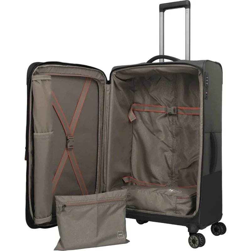 Travelite Crosslite 4-Rollen-Trolley L 77 cm -Oliv