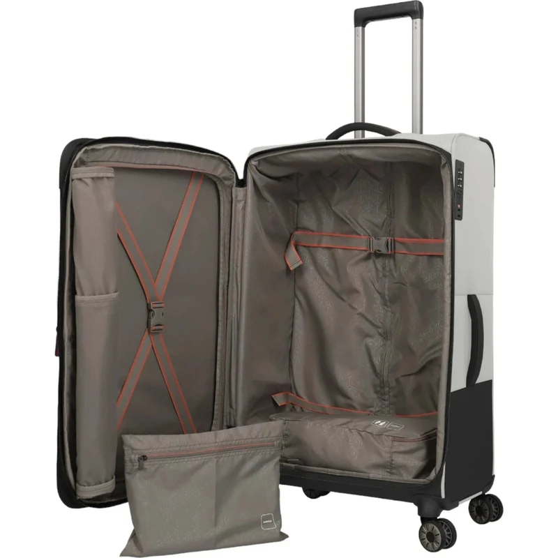 Travelite Crosslite 4-Rollen-Trolley L 77 cm -Natur