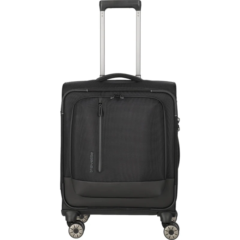Travelite Crosslite 4-Rollen-Kabinentrolley S 55 cm -Schwarz