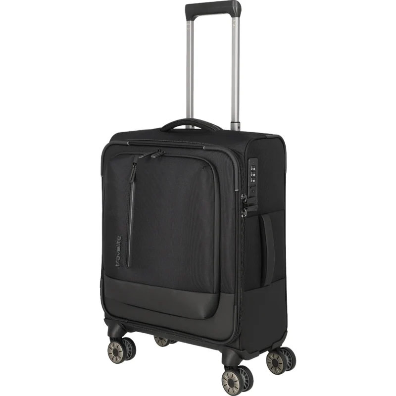 Travelite Crosslite 4-Rollen-Kabinentrolley S 55 cm -Schwarz