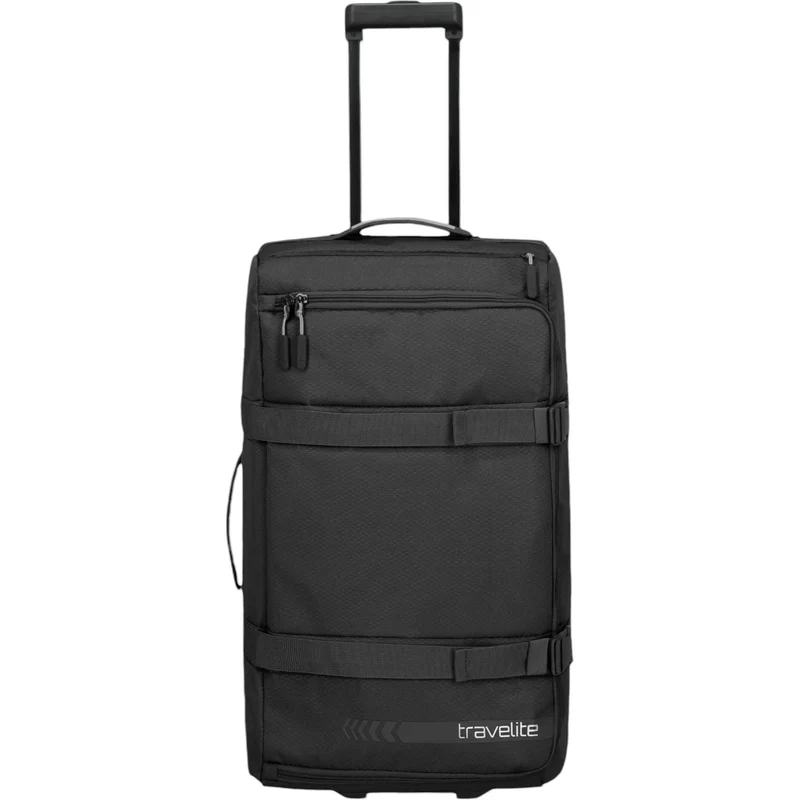 Travelite Kick Off Rollenreisetasche L 68 cm -Schwarz