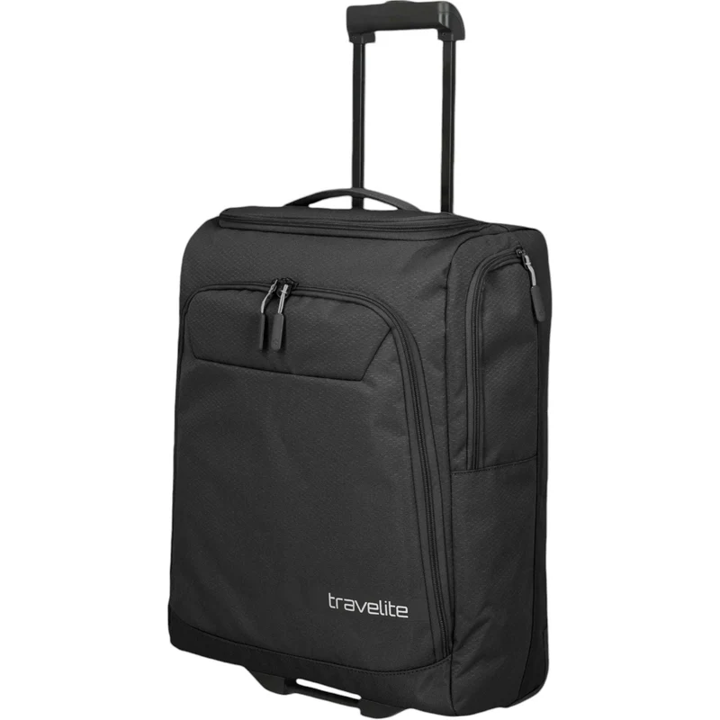 Travelite Kick Off Rollenreisetasche S 55 cm -Schwarz