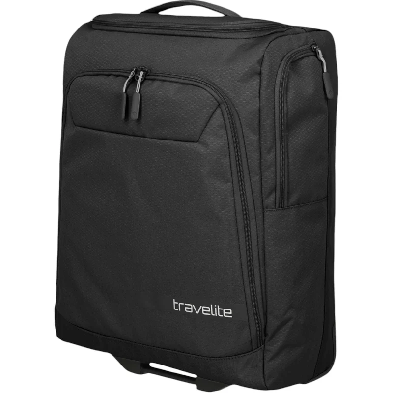 Travelite Kick Off Rollenreisetasche S 55 cm -Schwarz