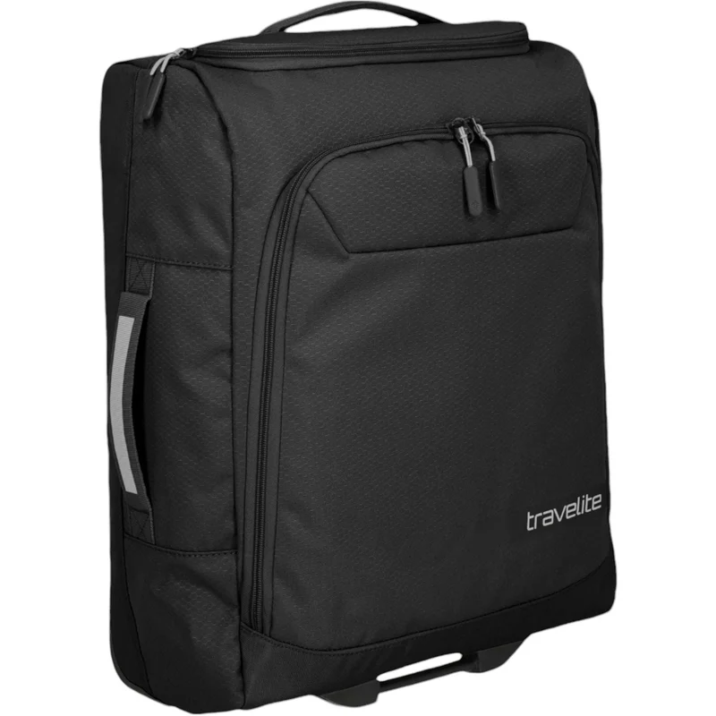 Travelite Kick Off Rollenreisetasche S 55 cm -Schwarz