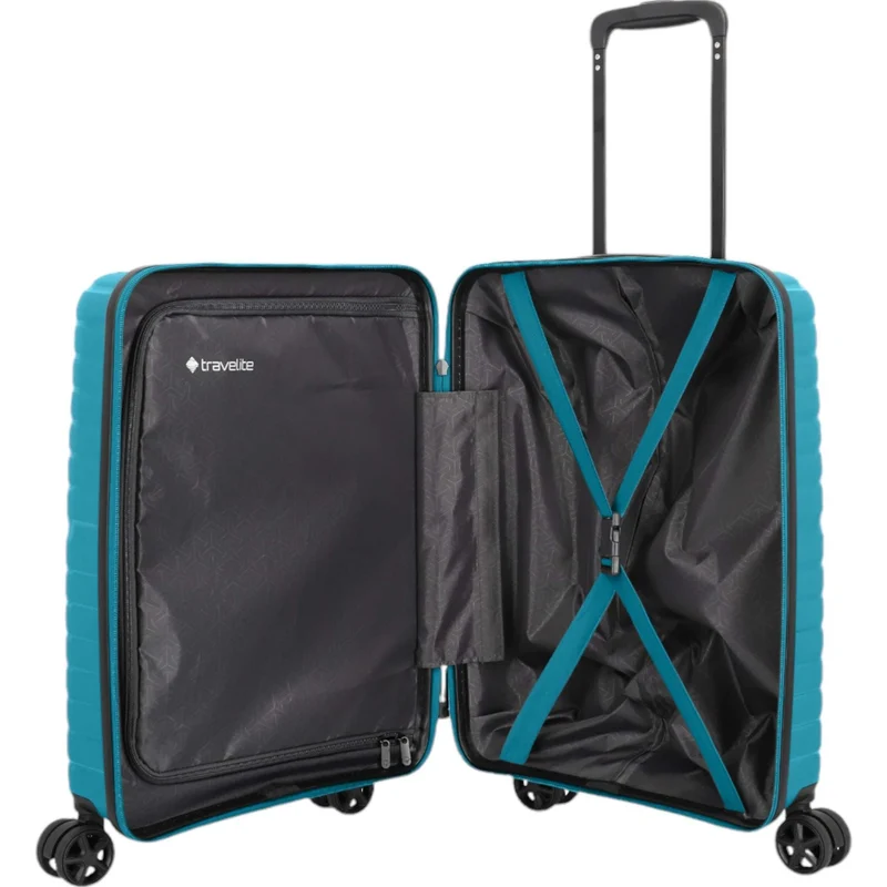 Travelite Trient 4-Rollen-Kabinentrolley 55 cm -Petrol