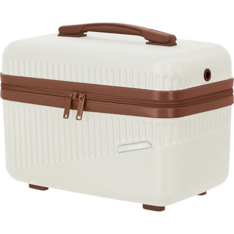 Travelite Bali Beautycase 36 cm -Weiss/Cognac