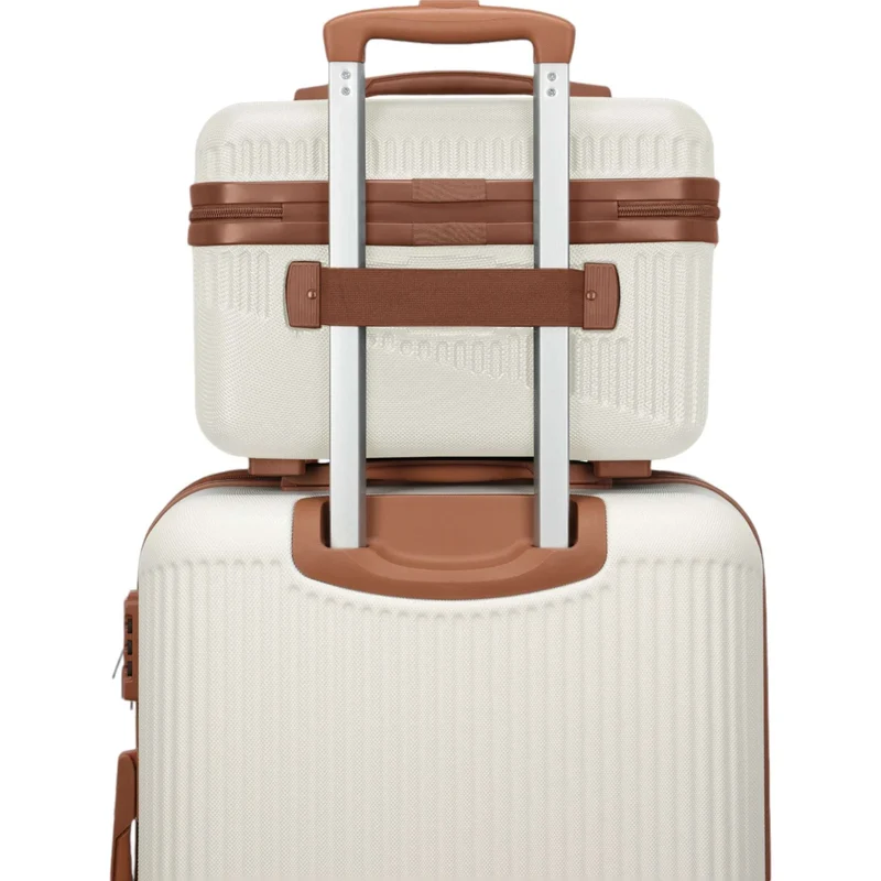 Travelite Bali Beautycase 36 cm -Weiss/Cognac