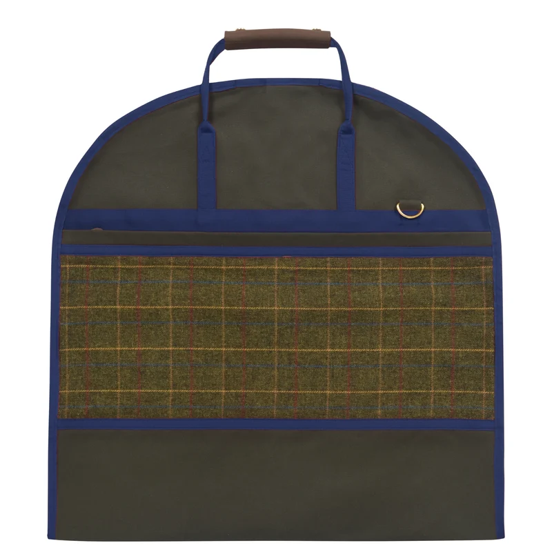 Kleidersack TWEED khaki & navy