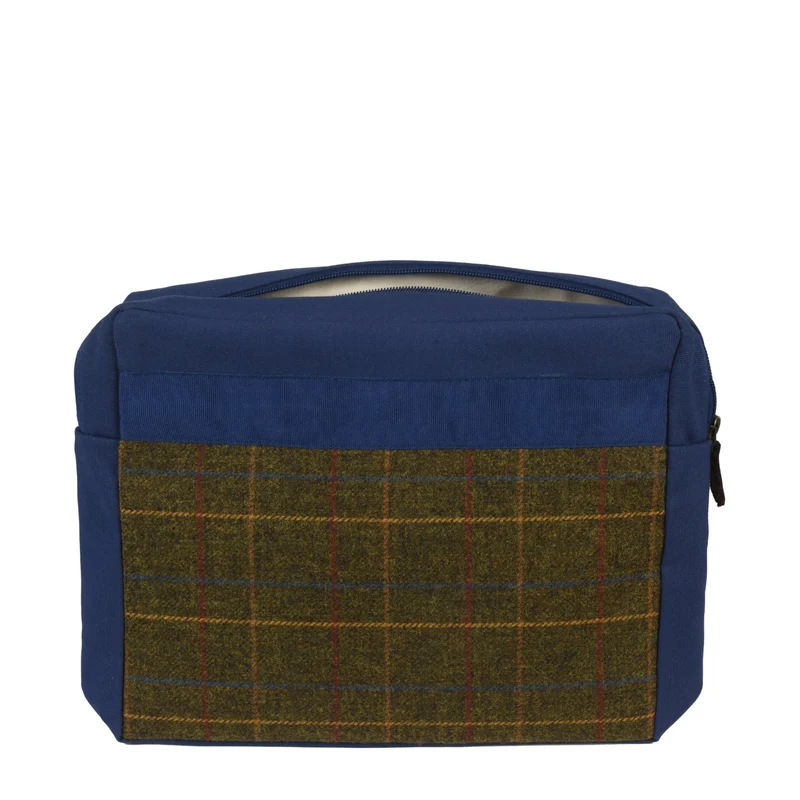 Kulturtasche -L- TWEED navy