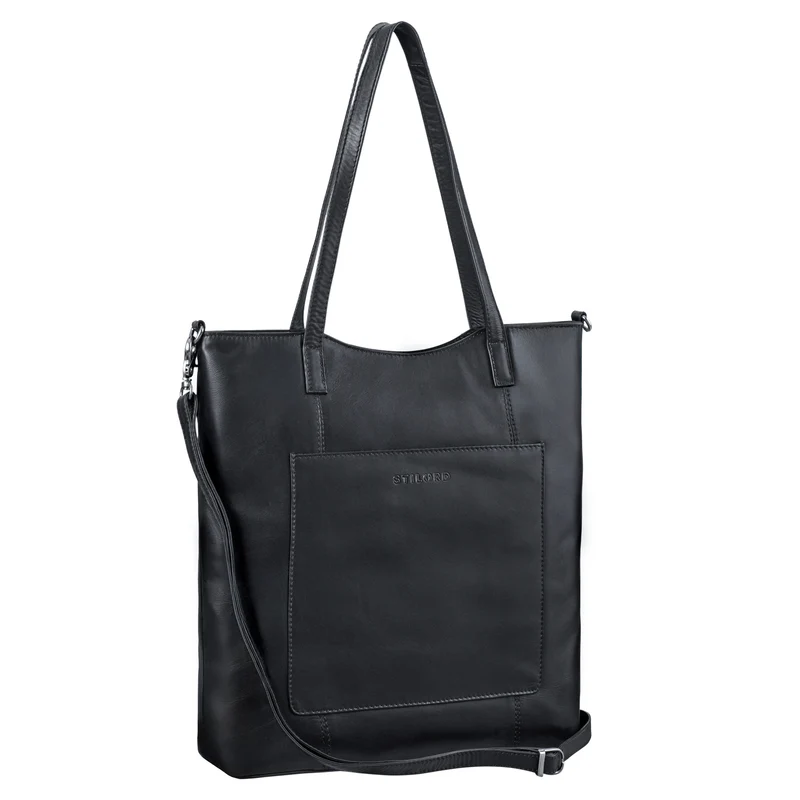 "Trixie" XL Shopper Leder Damen mit Schultergurt für 16 Zoll Laptop
